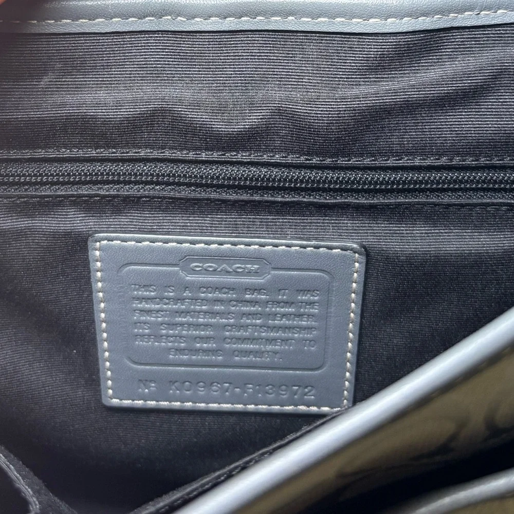 Elegant coach Gray Shoulder crossbody  Bag - Picture 5 of 10